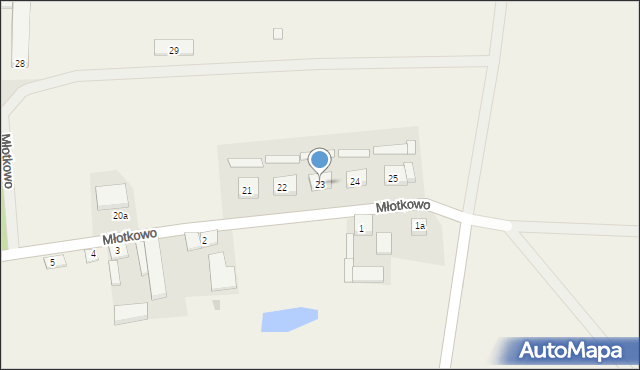 Młotkowo, Młotkowo, 23, mapa Młotkowo