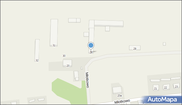 Młotkowo, Młotkowo, 28, mapa Młotkowo