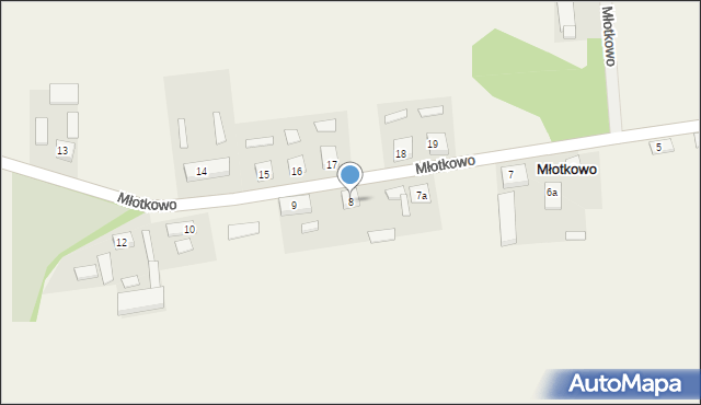 Młotkowo, Młotkowo, 8, mapa Młotkowo