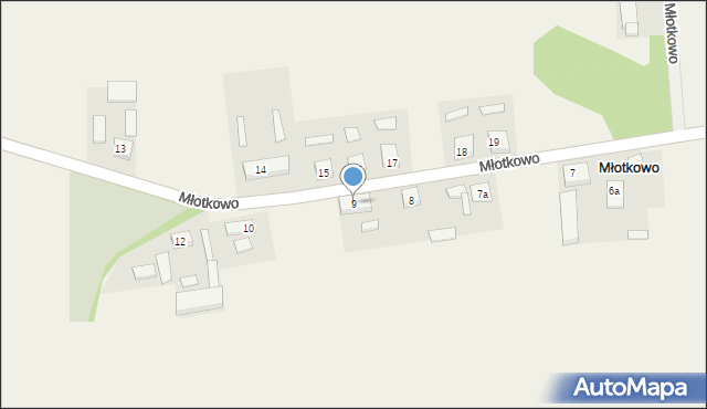 Młotkowo, Młotkowo, 9, mapa Młotkowo