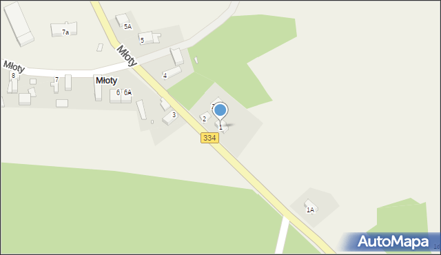 Młoty, Młoty, 1, mapa Młoty