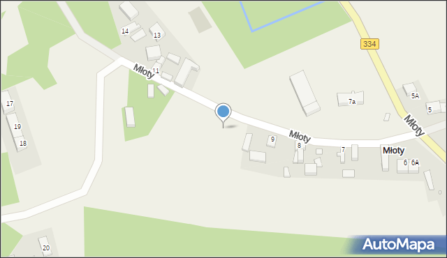 Młoty, Młoty, 10, mapa Młoty