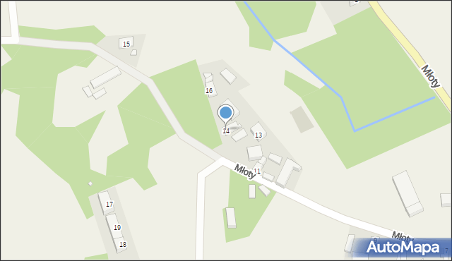 Młoty, Młoty, 14, mapa Młoty