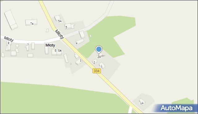 Młoty, Młoty, 2A, mapa Młoty