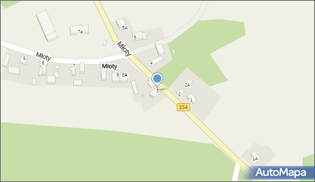 Młoty, Młoty, 3, mapa Młoty