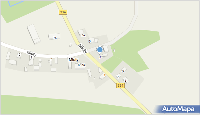 Młoty, Młoty, 4, mapa Młoty
