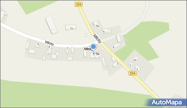 Młoty, Młoty, 6, mapa Młoty