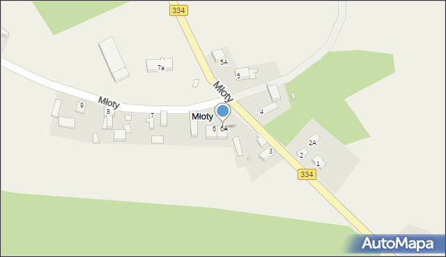 Młoty, Młoty, 6A, mapa Młoty