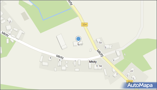 Młoty, Młoty, 7a, mapa Młoty