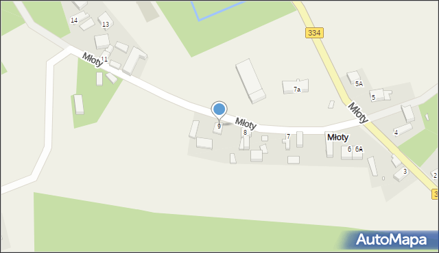 Młoty, Młoty, 9, mapa Młoty
