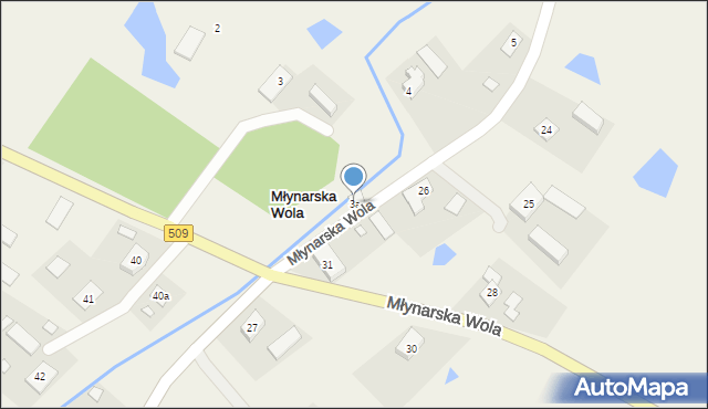 Młynarska Wola, Młynarska Wola, 3a, mapa Młynarska Wola