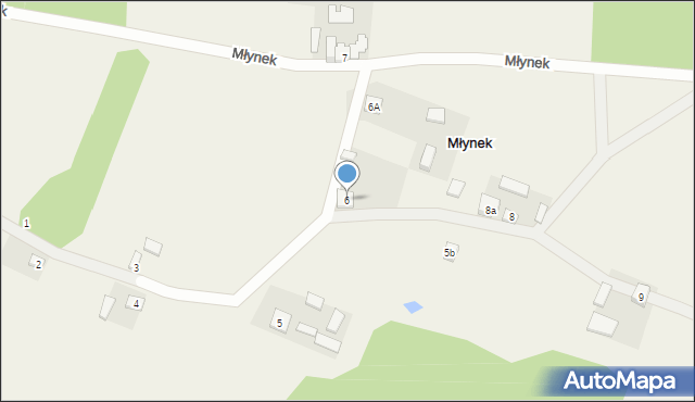 Młynek, Młynek, 6, mapa Młynek