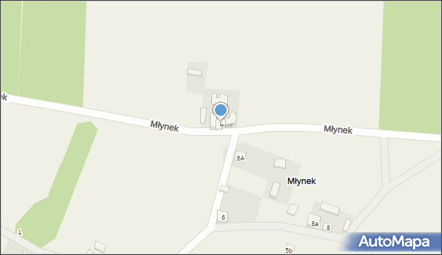 Młynek, Młynek, 7, mapa Młynek