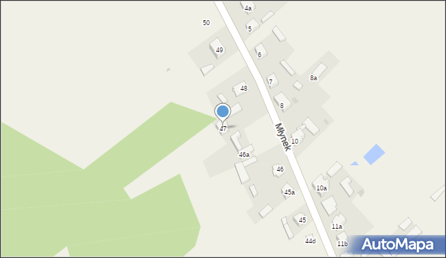 Młynek, Młynek, 47, mapa Młynek