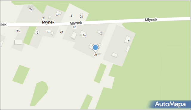 Młynek, Młynek, 2b, mapa Młynek