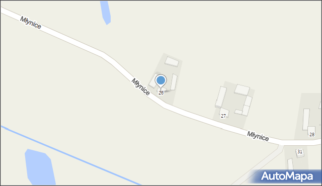 Młynice, Młynice, 26, mapa Młynice