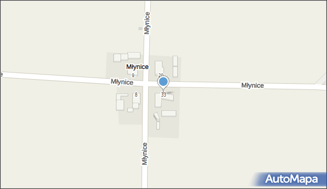 Młynice, Młynice, 33, mapa Młynice
