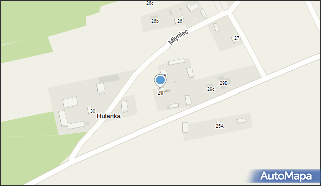 Młyniec, Młyniec, 29, mapa Młyniec