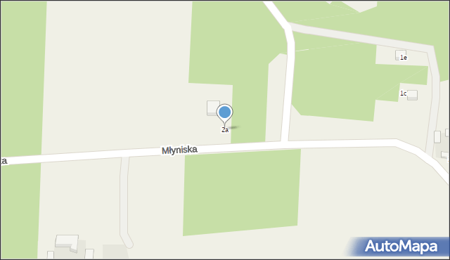 Młyniska, Młyniska, 2a, mapa Młyniska
