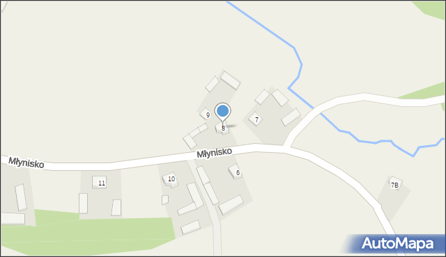 Młynisko, Młynisko, 8, mapa Młynisko