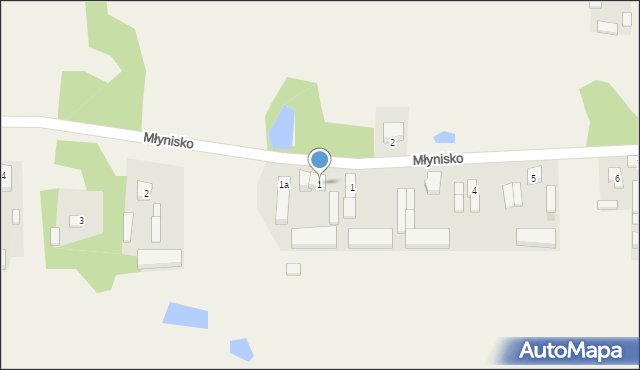 Młynisko, Młynisko, 1, mapa Młynisko