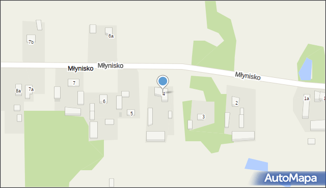 Młynisko, Młynisko, 4, mapa Młynisko