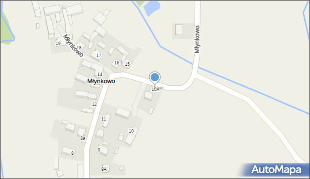 Młynkowo, Młynkowo, 10A, mapa Młynkowo