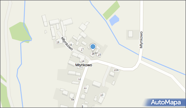 Młynkowo, Młynkowo, 16, mapa Młynkowo