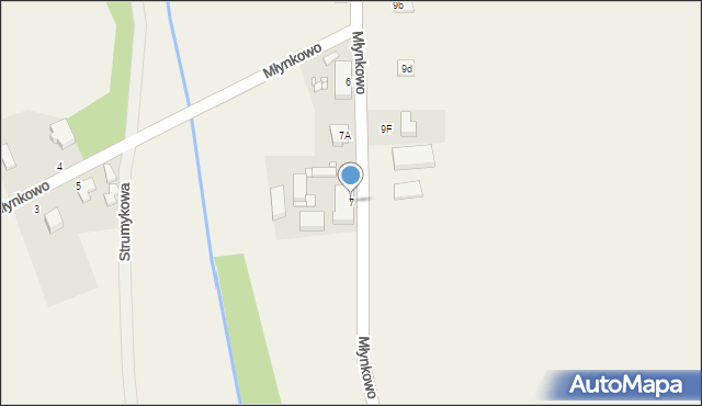 Młynkowo, Młynkowo, 7, mapa Młynkowo