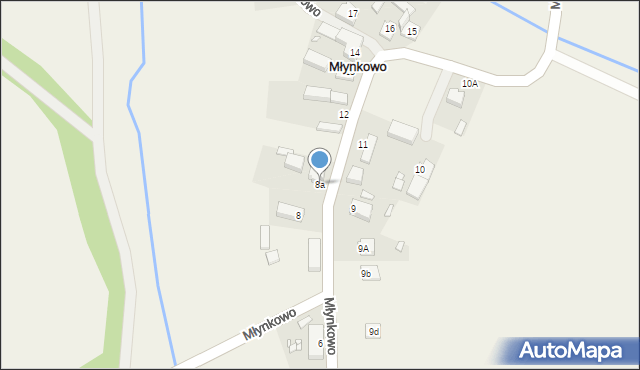 Młynkowo, Młynkowo, 8a, mapa Młynkowo