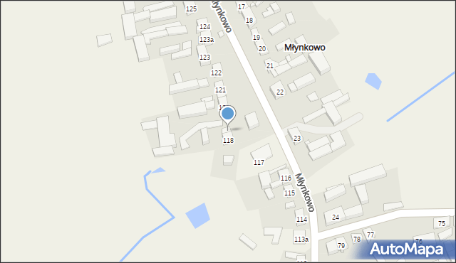 Młynkowo, Młynkowo, 119, mapa Młynkowo
