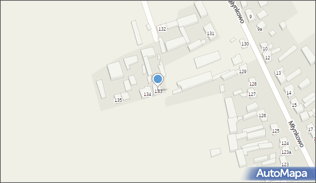 Młynkowo, Młynkowo, 133, mapa Młynkowo