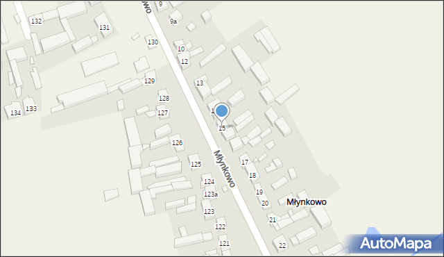 Młynkowo, Młynkowo, 15, mapa Młynkowo