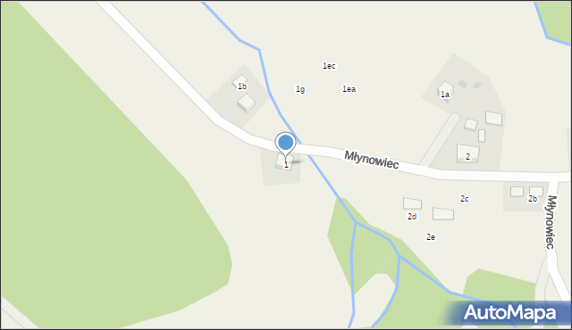 Młynowiec, Młynowiec, 1, mapa Młynowiec