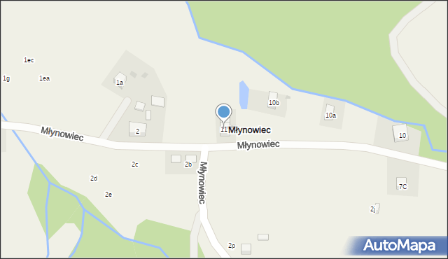 Młynowiec, Młynowiec, 11, mapa Młynowiec