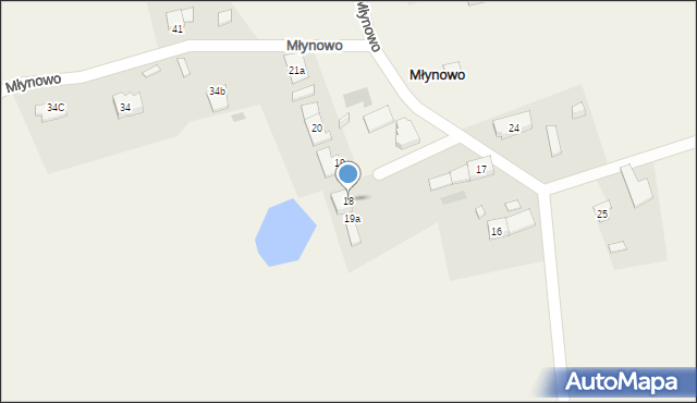 Młynowo, Młynowo, 18, mapa Młynowo