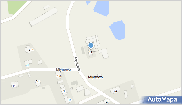 Młynowo, Młynowo, 23, mapa Młynowo