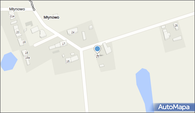 Młynowo, Młynowo, 25, mapa Młynowo