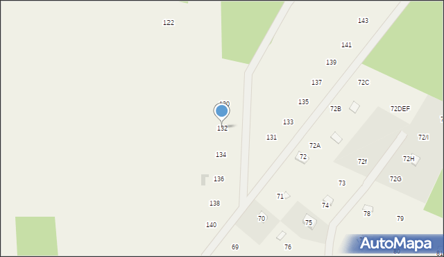 Młyńsk, Młyńsk, 132, mapa Młyńsk