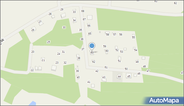 Młyńsk, Młyńsk, 63, mapa Młyńsk