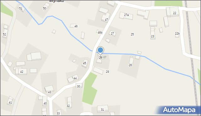 Młyńsko, Młyńsko, 28, mapa Młyńsko