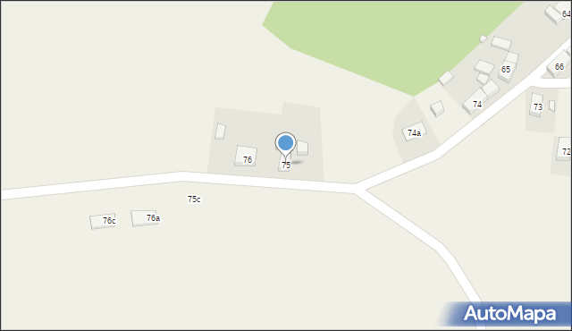 Młyńsko, Młyńsko, 75, mapa Młyńsko