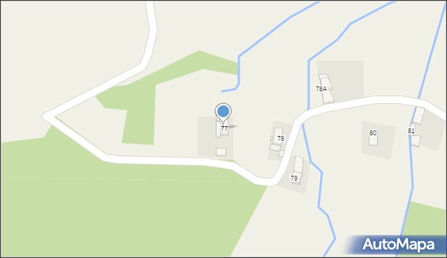 Młyńsko, Młyńsko, 77, mapa Młyńsko