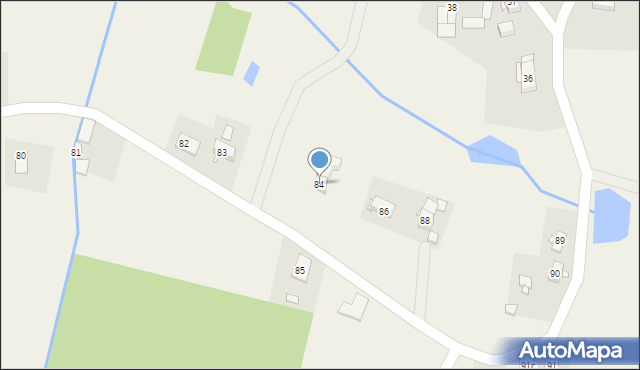 Młyńsko, Młyńsko, 84, mapa Młyńsko