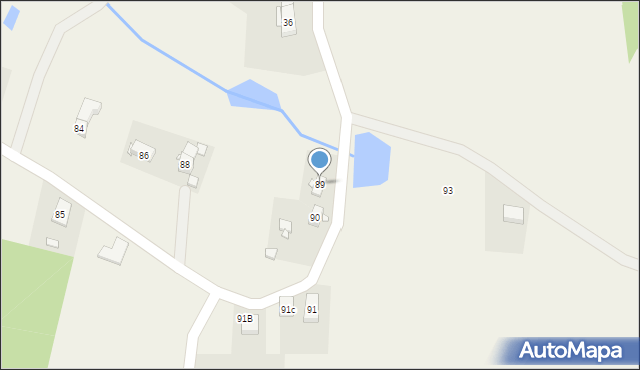 Młyńsko, Młyńsko, 89, mapa Młyńsko
