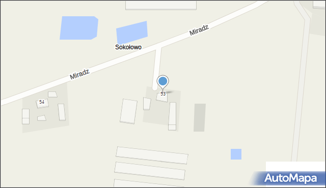 Młyny, Młyny, 53, mapa Młyny