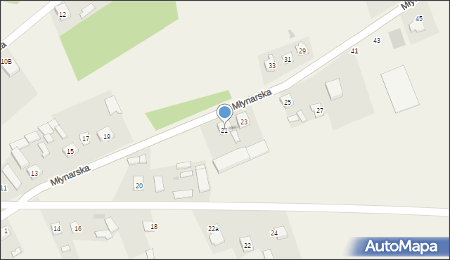 Mokobody, Młynarska, 21, mapa Mokobody