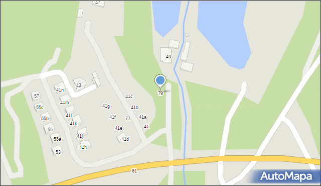 Mrągowo, Młynowa, 79, mapa Mrągowo