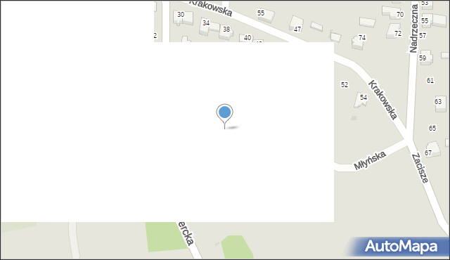 Myszków, Młyńska, 9, mapa Myszków