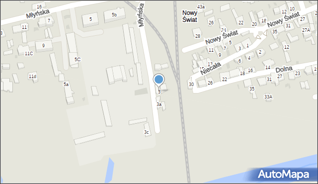 Nakło nad Notecią, Młyńska, 3, mapa Nakło nad Notecią
